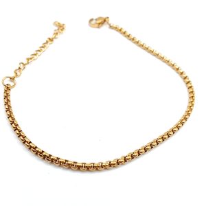 Γυναικείο επιχρυσωμένο βραχιόλι από ανοξείδωτο ατσάλι