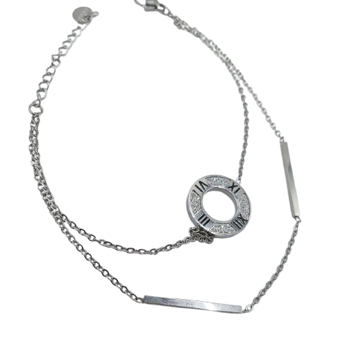 Κομψό γυναικείο βραχιόλι από ανοξείδωτο ατσάλι Κομψό γυναικείο βραχιόλι από ανοξείδωτο ατσάλι