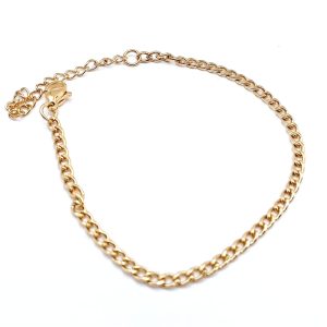 Επιχρυσωμένο ατσάλινο βραχιόλι τύπου αλυσίδα