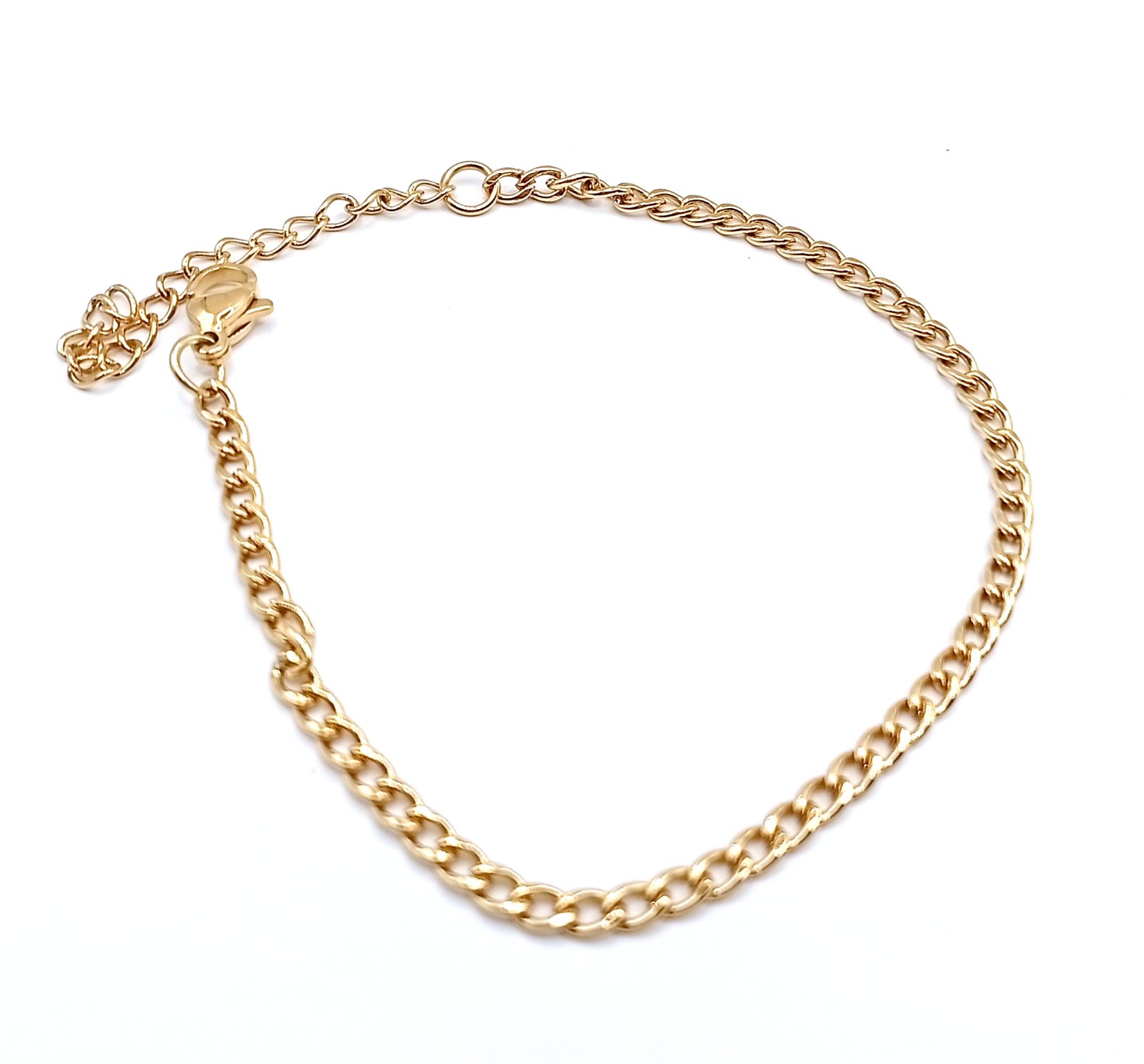 Επιχρυσωμένο ατσάλινο βραχιόλι τύπου αλυσίδα Επιχρυσωμένο ατσάλινο βραχιόλι τύπου αλυσίδα