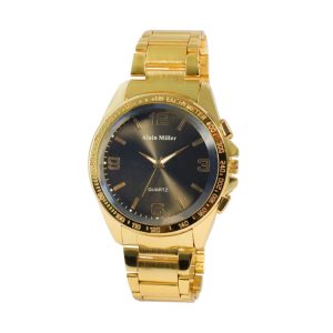 Ανδρικό ρολόι Alain Miller σε full gold απόχρωση Ανδρικό ρολόι Alain Miller σε full gold απόχρωση