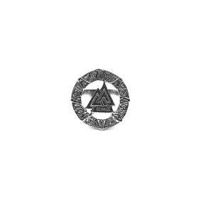 Ανδρικό Δαχτυλίδι Viking Valknut από Ανοξείδωτο Ατσάλι