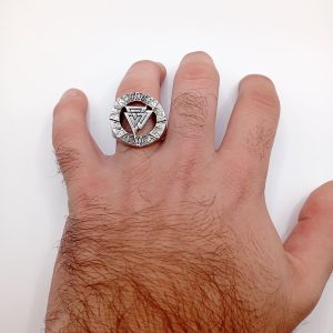 Ανδρικό Δαχτυλίδι Viking Valknut από Ανοξείδωτο Ατσάλι - Εικόνα 1