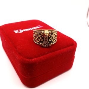 Ανδρικό Δαχτυλίδι Viking Mjölnir σε Antique Gold - Εικόνα 3