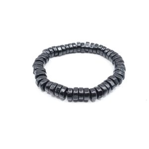 Βραχιόλι δερματίνη Black Barrel ελαστικό