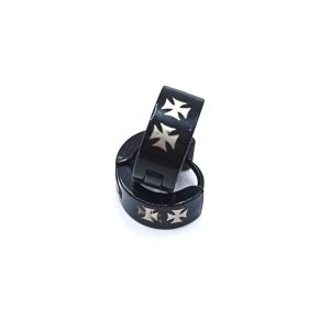 Ατσάλινοι Κρίκοι Black Knight με Σταυρούς