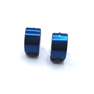 Ατσάλινοι Ανδρικοί Κρίκοι Blue Glow - Εικόνα 1