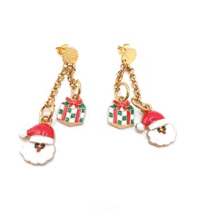 Διπλά Χειροποίητα Σκουλαρίκια Χριστουγεννιάτικα – 2 Σχέδια
