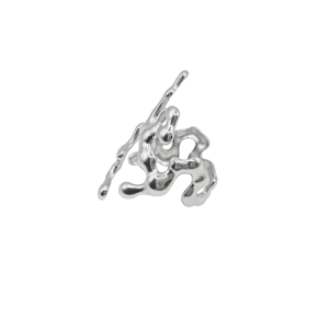 Ατσάλινο δαχτυλίδι liquid effect – Προσαρμοζόμενο