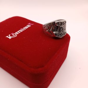 Ανδρικό Δαχτυλίδι Mjölnir Vintage Steel - Εικόνα 4 Ανδρικό Δαχτυλίδι Mjölnir Vintage Steel - Εικόνα 4