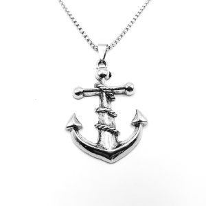 Κολιέ Ατσάλινη Άγκυρα Silver Motion