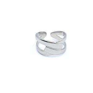 Ατσάλινο προσαρμοζόμενο δαχτυλίδι Dual Wrap - Εικόνα 3 Ατσάλινο προσαρμοζόμενο δαχτυλίδι Dual Wrap - Εικόνα 3