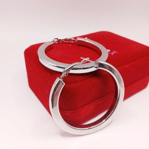 Ατσάλινοι Κρίκοι Silver Thick – Γυναικεία Σκουλαρίκια - Εικόνα 1 Ατσάλινοι Κρίκοι Silver Thick – Γυναικεία Σκουλαρίκια - Εικόνα 1