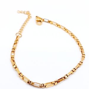 Γυναικείο επιχρυσωμένο βραχιόλι από ανοξείδωτο ατσάλι