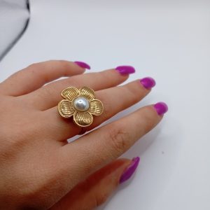 Γυναικείο δαχτυλίδι προσαρμοζόμενο από ανοξείδωτο ατσάλι - Εικόνα 1