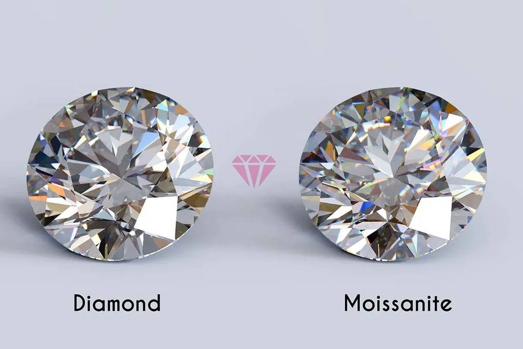 Διαμάντι ή μοϊσανίτης diamond vs moissanite