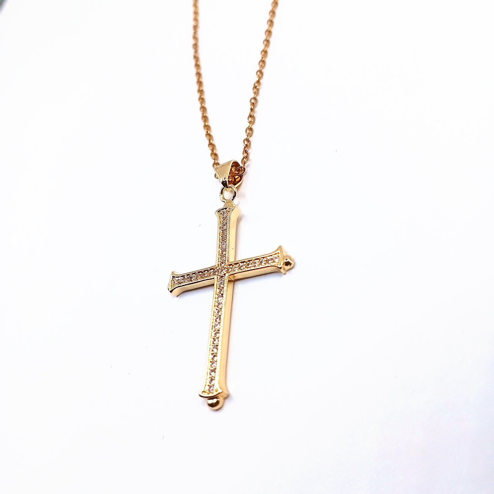 Γυναικείος Σταυρός Gold Cross Shine - Image 3 Γυναικείος Σταυρός Gold Cross Shine - Image 3