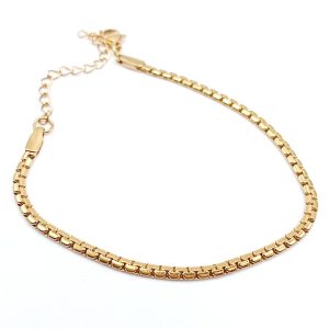 Γυναικείο επιχρυσωμένο βραχιόλι από ανοξείδωτο ατσάλι