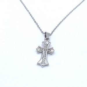 Ατσάλινος Σταυρός με Ζιργκόν