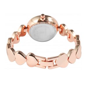 Γυναικείο Ρολόι Rose Gold με Καρδιές & Ατσάλινο Λουράκι - Εικόνα 1