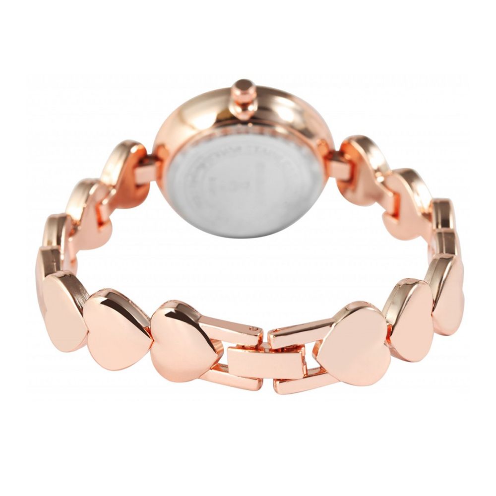 Γυναικείο Ρολόι Rose Gold με Καρδιές & Ατσάλινο Λουράκι - Image 2 Γυναικείο Ρολόι Rose Gold με Καρδιές & Ατσάλινο Λουράκι - Image 2