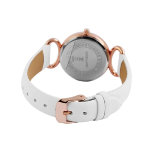 Γυναικείο Ρολόι Excellanc Rose Gold με Λευκό Λουράκι & Quartz Μηχανισμό - Εικόνα 3