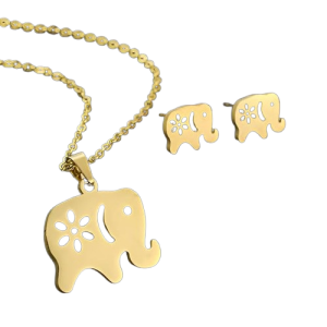 Ατσάλινο Σετ Δώρου Ελεφαντάκια