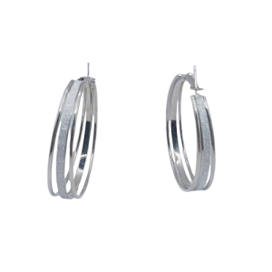 Γυναικεία ατσάλινα σκουλαρίκια κρίκοι