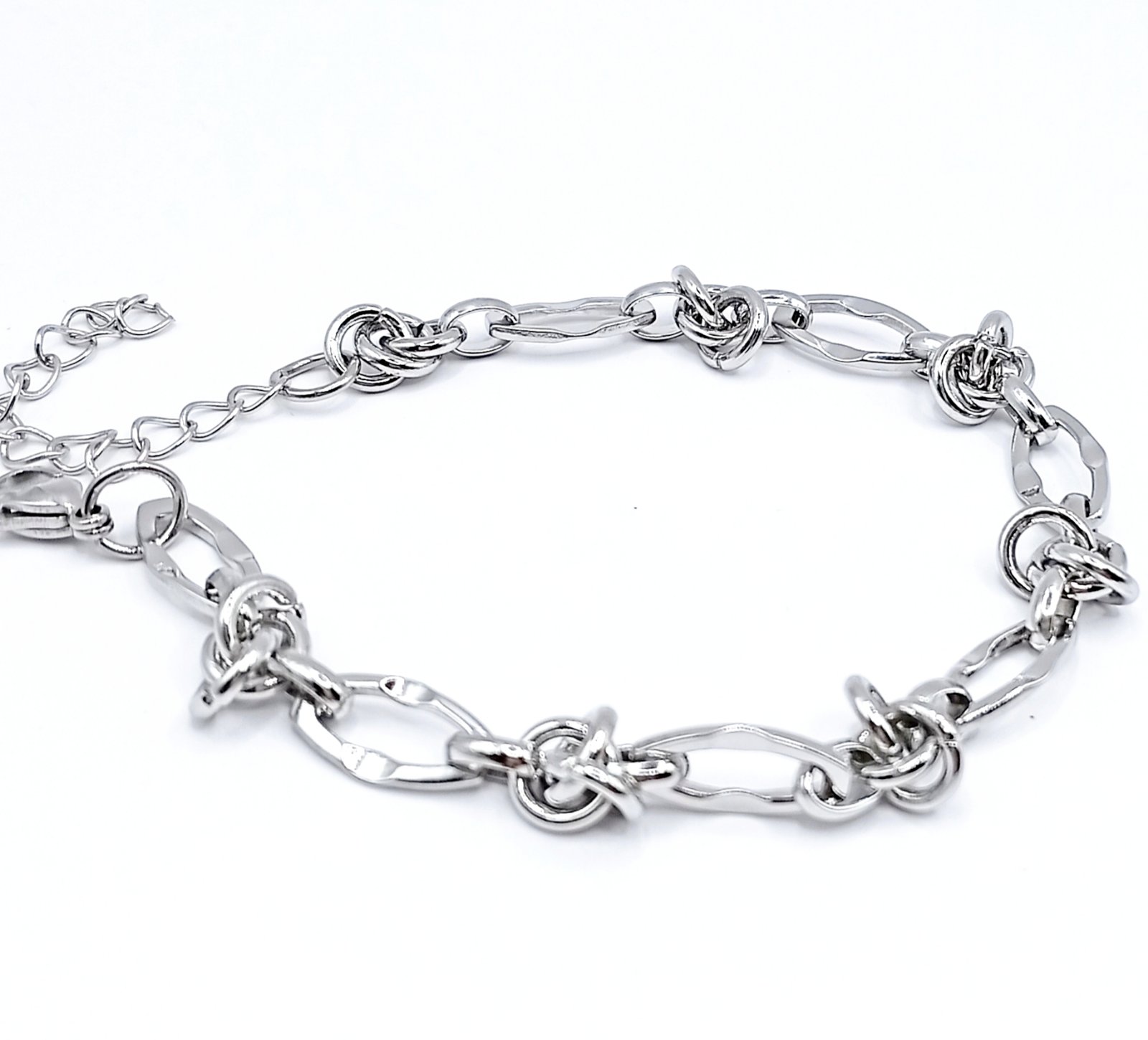 Ατσάλινο βραχιόλι αλυσίδα σε ασημί χρώμα Ατσάλινο βραχιόλι αλυσίδα σε ασημί χρώμα