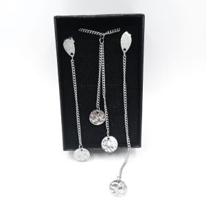 Χειροποίητο Σετ Κοσμημάτων (Κολιέ & Σκουλαρίκια) με αλυσίδες - Εικόνα 1