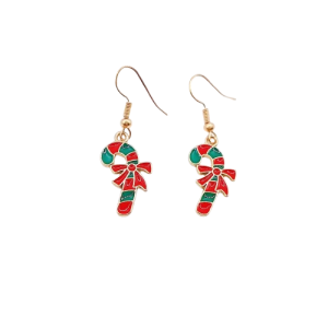 Χριστουγεννιάτικα σκουλαρίκια ζαχαρωτά candy cane