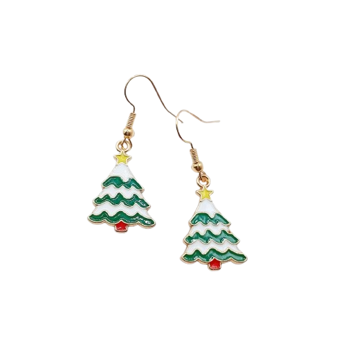 Χριστουγεννιάτικα σκουλαρίκια δεντράκια Χριστουγεννιάτικα σκουλαρίκια δεντράκια