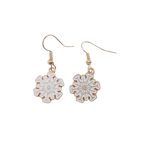 Χριστουγεννιάτικα σκουλαρίκια χιονονιφάδες Χριστουγεννιάτικα σκουλαρίκια χιονονιφάδες