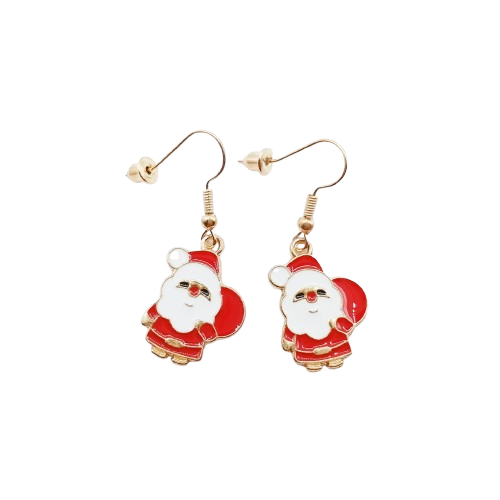 Χριστουγεννιάτικα σκουλαρίκια Άγιος Βασίλης Χριστουγεννιάτικα σκουλαρίκια Άγιος Βασίλης