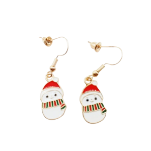 Χριστουγεννιάτικα σκουλαρίκια χιονανθρωπάκια