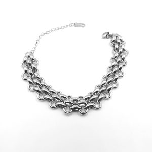 Γυναικείο ατσάλινο βραχιόλι πλεκτή αλυσίδα Γυναικείο ατσάλινο βραχιόλι πλεκτή αλυσίδα