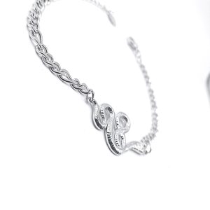 Γυναικείο ατσάλινο βραχιόλι με φίδι - Εικόνα 3