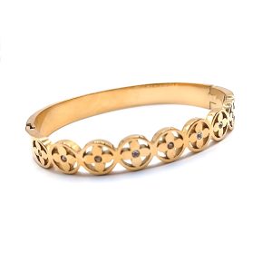 Γυναικείο χρυσό cuff βραχιόλι ατσάλινο Γυναικείο χρυσό cuff βραχιόλι ατσάλινο