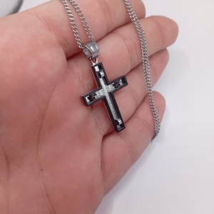 Ατσάλινος Ανδρικός Σταυρός Iron Creed - Εικόνα 3