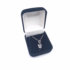 Μοντέρνο Κολιέ με πέτρα από ασήμι 925 - Εικόνα 1