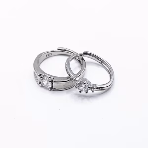 Σετ Ασημένια Δαχτυλίδια για ζευγάρι - Εικόνα 4