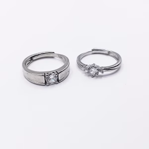 Σετ Ασημένια Δαχτυλίδια για ζευγάρι