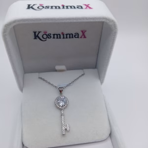 Γυναικείο Κολιέ Κλειδί από Ασήμι 925 με Ιδιαίτερη Λάμψη - Εικόνα 3 Γυναικείο Κολιέ Κλειδί από Ασήμι 925 με Ιδιαίτερη Λάμψη - Εικόνα 3