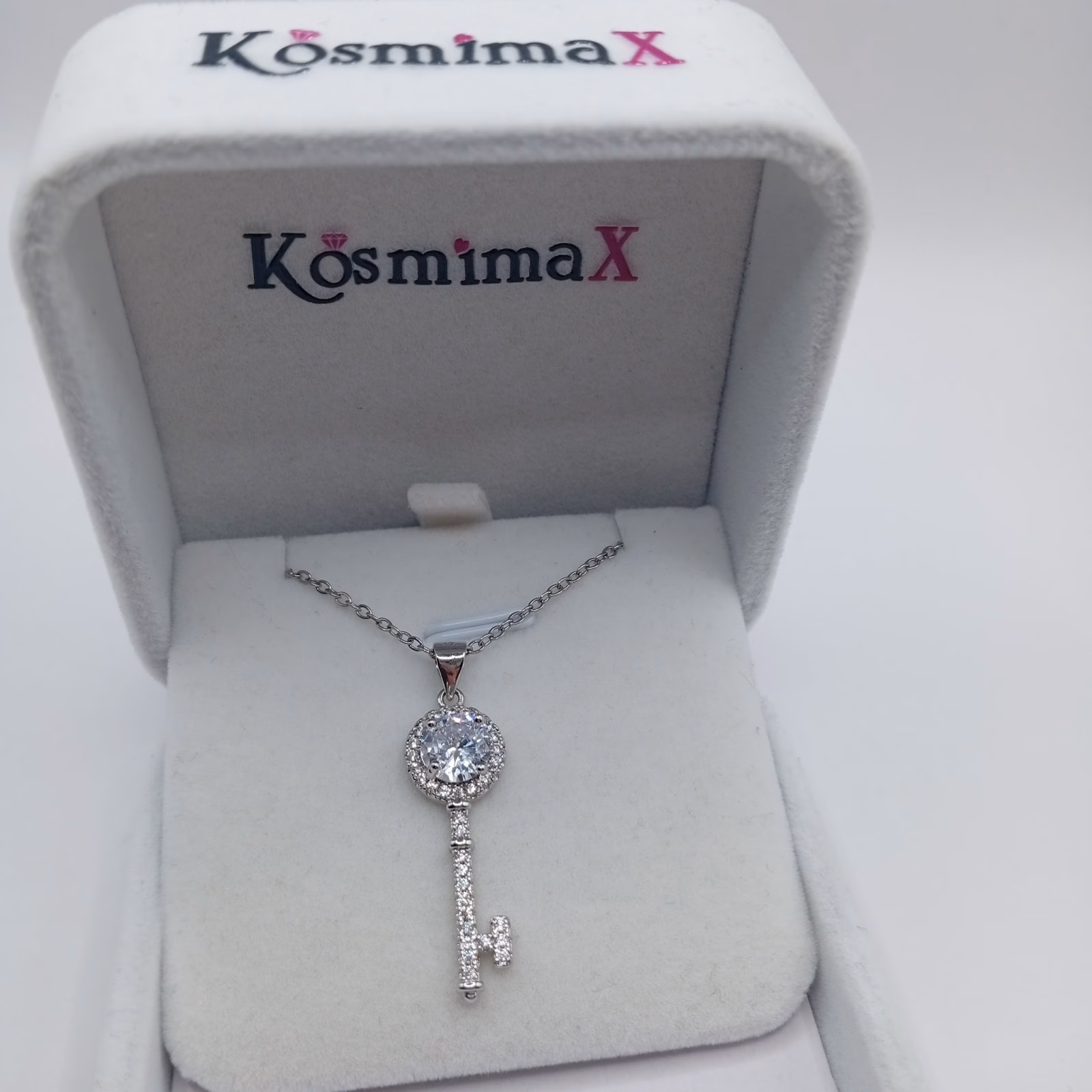 Γυναικείο Κολιέ Κλειδί από Ασήμι 925 με Ιδιαίτερη Λάμψη - Image 3 Γυναικείο Κολιέ Κλειδί από Ασήμι 925 με Ιδιαίτερη Λάμψη - Image 3