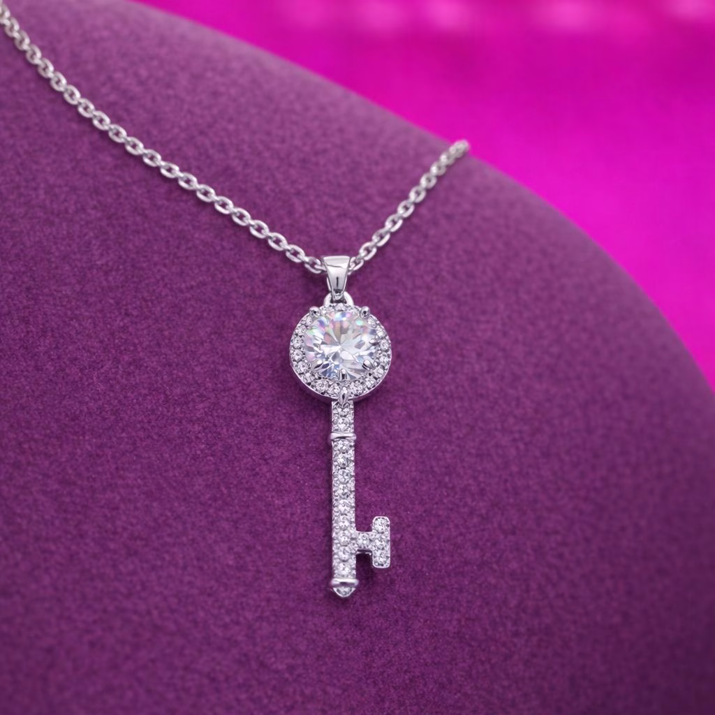 Γυναικείο Κολιέ Κλειδί από Ασήμι 925 με Ιδιαίτερη Λάμψη - Image 10 Γυναικείο Κολιέ Κλειδί από Ασήμι 925 με Ιδιαίτερη Λάμψη - Image 10