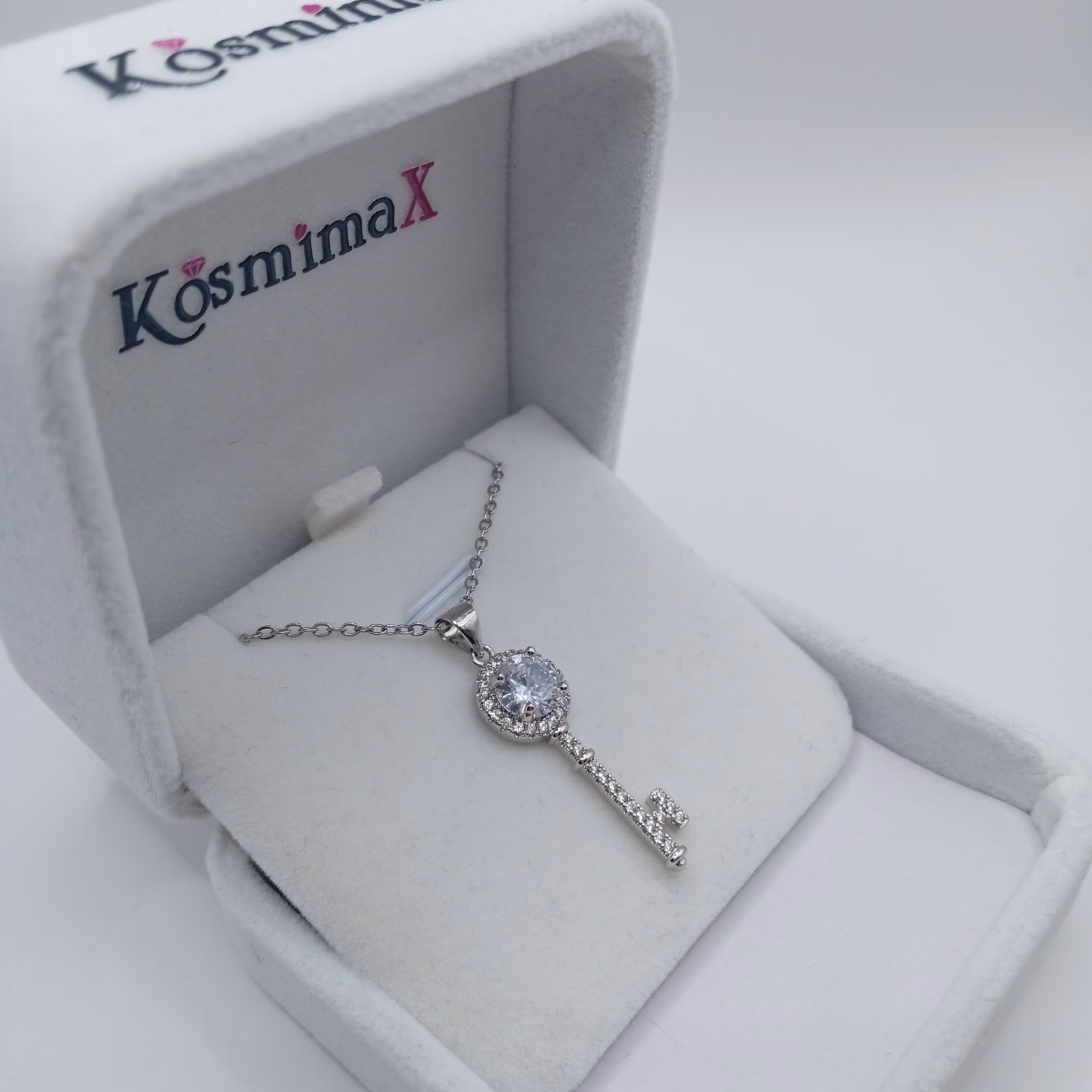 Γυναικείο Κολιέ Κλειδί από Ασήμι 925 με Ιδιαίτερη Λάμψη - Image 4 Γυναικείο Κολιέ Κλειδί από Ασήμι 925 με Ιδιαίτερη Λάμψη - Image 4