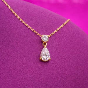 Γυναικείο Κολιέ Δάκρυ Moissanite - Εικόνα 5 Γυναικείο Κολιέ Δάκρυ Moissanite - Εικόνα 5