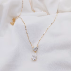 Γυναικείο Κολιέ Δάκρυ Moissanite - Εικόνα 7 Γυναικείο Κολιέ Δάκρυ Moissanite - Εικόνα 7