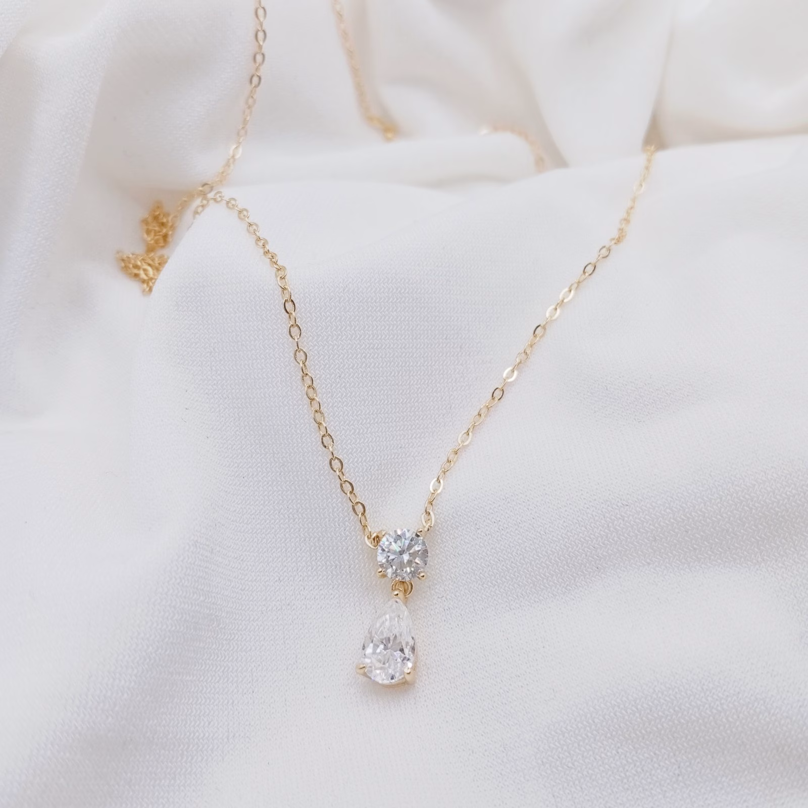 Γυναικείο Κολιέ Δάκρυ Moissanite - Image 7 Γυναικείο Κολιέ Δάκρυ Moissanite - Image 7