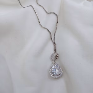 Γυναικείο Κολιέ Δάκρυ 2ct Moissanite - Εικόνα 4